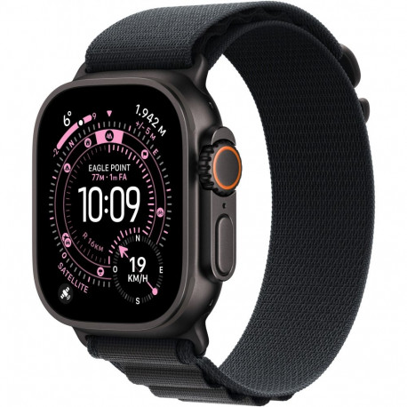 "Apple Watch Ultra 3 Titanium Cellular 49mm Schwarz (Alpine Loop schwarz) Medium"