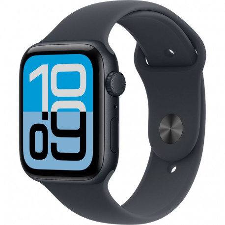 "Apple Watch SE 3 Aluminium 44mm Mitternacht (Sportarmband mitternacht) S/M"