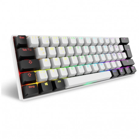 "Sharkoon Gaming Tastatur Skiller SGK50S4 Gen2 weiß-gelb DE"