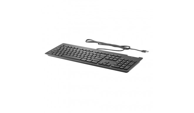 HP Slim USB Wired Keyboard - Smartcard - Black - EST