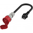 Platinet elektriauto adapter Schuko 16A (M) - CEE 16A (M) (EV_A11C35S)