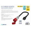 Platinet EV adapter CEE 16A (M) - CEE 32A (F) 22kW (EV_A22C35S)