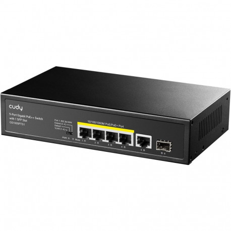 5+1P Cudy GS1005PTS1 PoE+ SFP