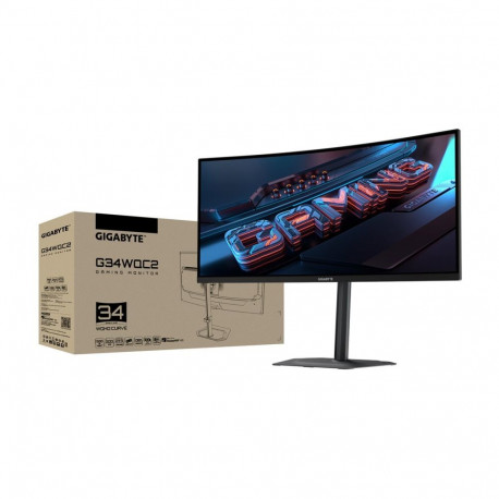 Gigabyte G34WQC2 EK 34" VA WQHD 200 Hz 1 ms 3440 x 1440 pikslit 450 cd/m² 2 HDMI-porti