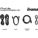 61cm/24" (2560x1440) Iiyama ProLite XUB2492QSU-B1 16:9 WQHD IPS 0.5ms 100Hz HDMI DP USB Speaker Pivo