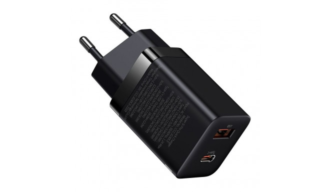 Baseus Super Si Pro kiirlaadija USB + USB-C 30W (must)