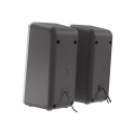 Genesis Helium 100BT RGB hõbedane/must juhtmevabad mängukõlarid Bluetooth-ühendusega arvutikõlarid