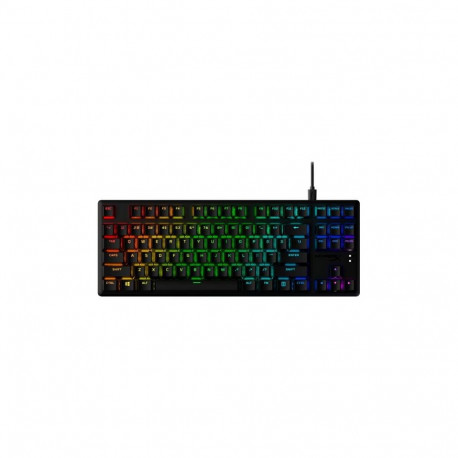 HyperX Alloy Origins PBT HX Blue  HyperX Blue - Clicky  US  mehaniska  melna