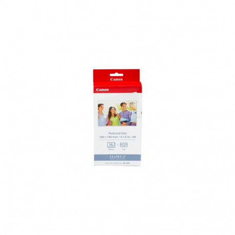 Paper + Ink Canon KP36IP Ink Paper Set  100x148mm  36pcs  CP100/220/300 (Boj. iepak.)