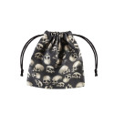 Skull Fullprint Dice Bag Black And Gray Colors