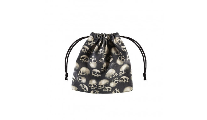 Skull Fullprint Dice Bag Black And Gray Colors