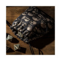 Skull Fullprint Dice Bag Black And Gray Colors
