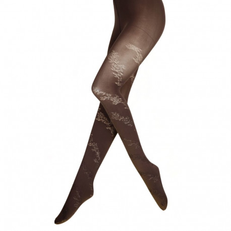 SOKISAHTEL EDITH lillemustrilised pruunid sukkpüksid 442