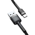 Baseus cable Cafule USB - USB-C 2,0 m 2A gray-black
