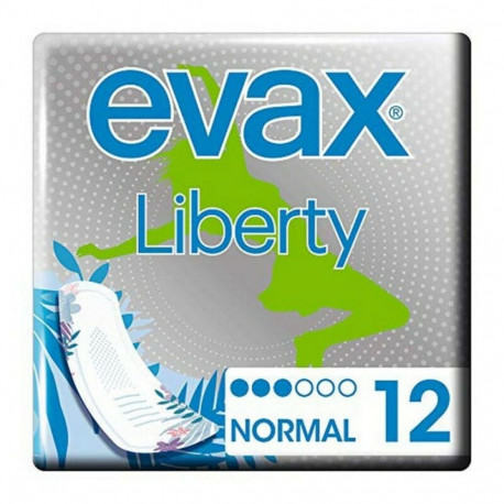 Normal hügieenisidemed Liberty Evax (12 uds)