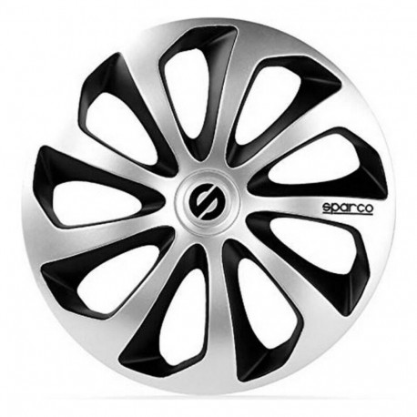 Ilukilbid Sparco SPC1473SVBK Hõbedane Must 14" Must/Hõbedane