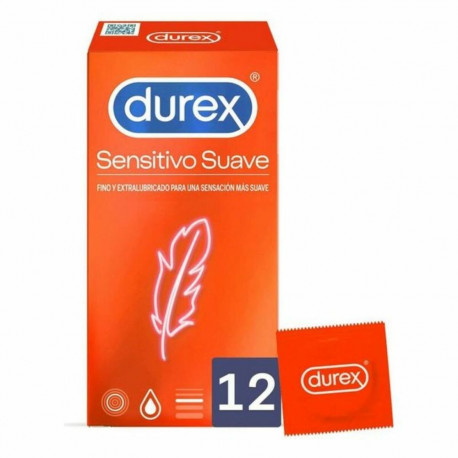 Condoms Durex Sensitivo Suave Ø 5,6 cm (12 uds)