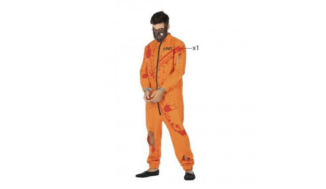 Costume for Adults Dead Male Prisoner Orange Male Assassin XL (XL)