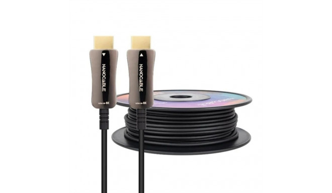 HDMI Cable NANOCABLE 10.15.2130 8k ultra hd 48 gbit/s 30 m Black