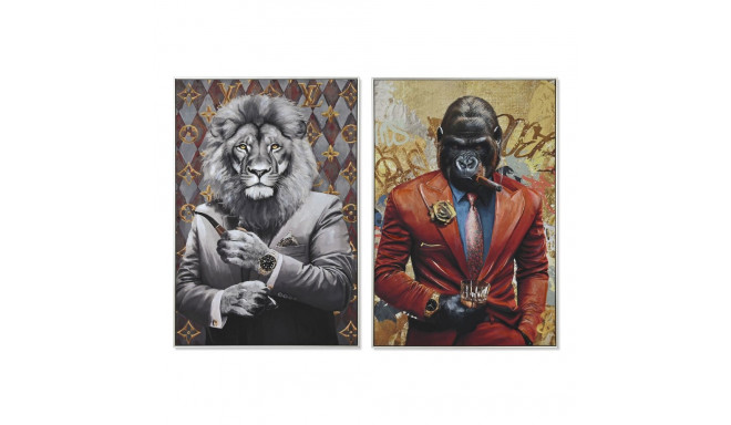 Canvas Home ESPRIT Gentleman 80 x 3,5 x 120 cm 82,5 x 3,5 x 122,5 cm (2 Units)