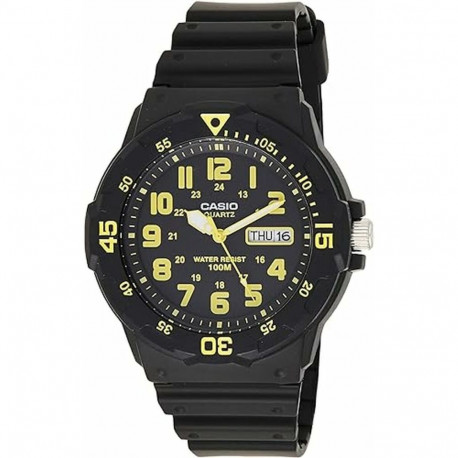 Men's Watch Casio DIVER 100M Yellow Black (Ø 44,5 mm)