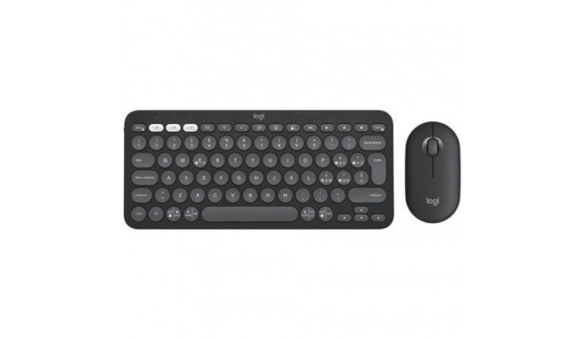 Keyboard and Mouse Logitech 920-012227 Black