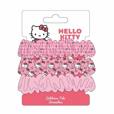 Juuksekummid Hello Kitty Fuksiaroosa 3 Tükid, osad