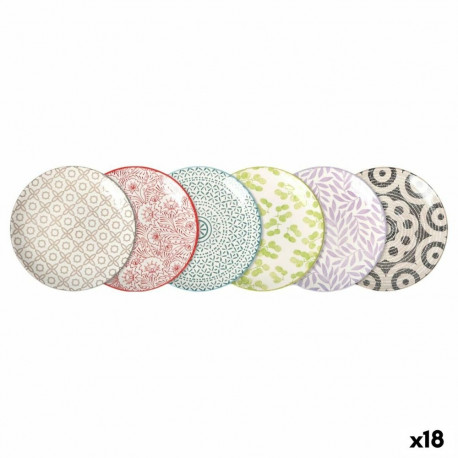 Serving Platter La Mediterránea Naoki Circular Ø 20 cm (18 Units)