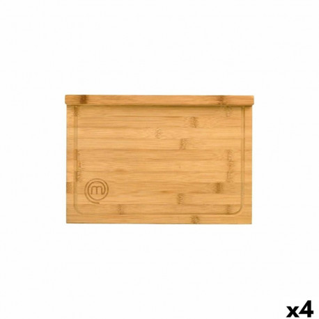 Cutting board MasterChef ENCIMERA 38,5 x 26,5 x 1,5 cm + 2 cm (4 Units)
