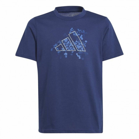 Men’s Short Sleeve T-Shirt Adidas Essentials Uni Train Blue - 15-16 Years
