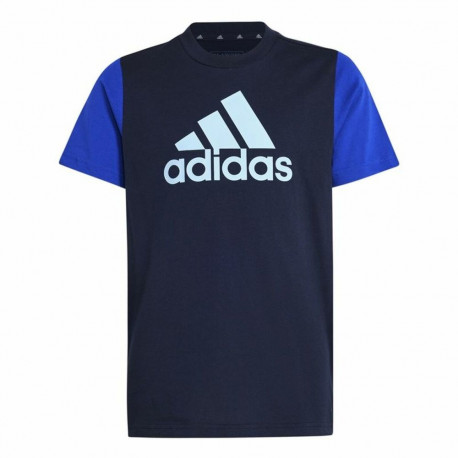 Children’s Short Sleeve T-Shirt Adidas Essentials Blue - 7-8 Years