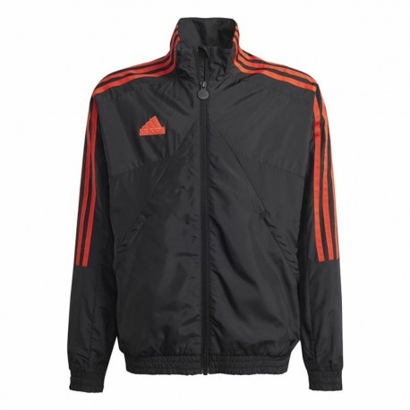 Dressipluus ilma kapuutsita Adidas Tiro Woven Tracktop Must - 7-8 aastat