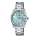 Meeste Kell Casio LADY DATE - AQUA GREEN Hõbedane