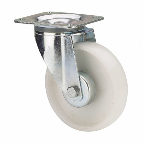 Rueda Ruedas Alex Valge Poliamix 170 kg pöörlev Ø 12,5 cm