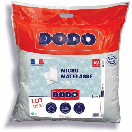 Pillow DODO White 60 x 60 cm (2 Units)