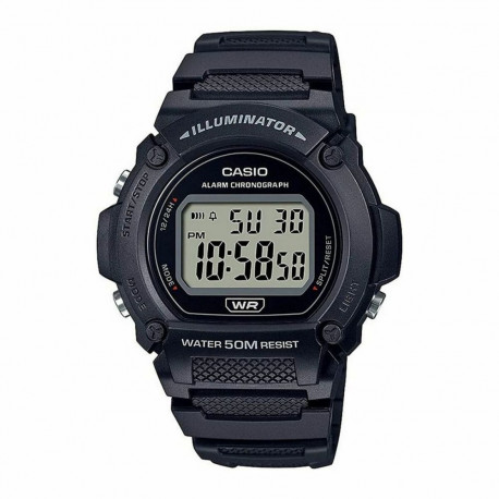 Meeste Kell Casio W-219H-1AVCF Must