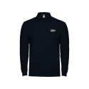 Meeste pika varrukaga polo EDM Must - XL