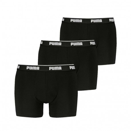 Men's Boxer Shorts Puma 701234187 001 Black 3 Units - L