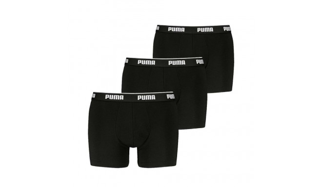 Men's Boxer Shorts Puma 701234187 001 Black 3 Units - L