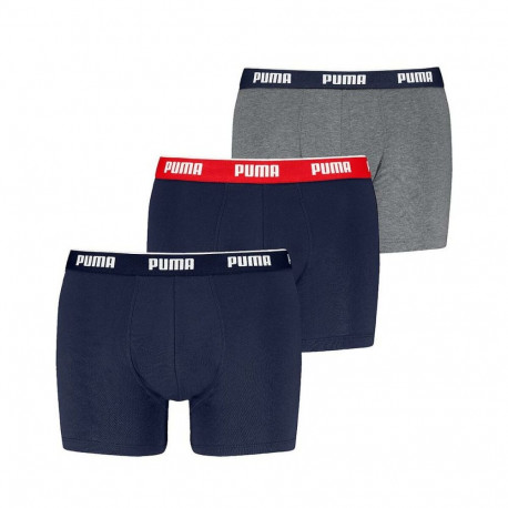 Men's Boxer Shorts Puma 701234187 005 Grey 3 Units - S