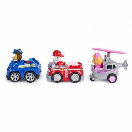 Nukumaja aksessuaarid Spin Master PACK DE 3 VEHÍCULOS DE FRICCIÓN RETRO Paw Patrol Punane