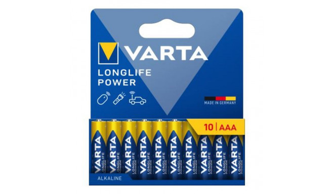 Patareid Varta longlife power 1,5 V AAA LR03 (10 Ühikut)