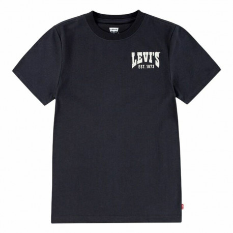 Child's Short Sleeve T-Shirt Levi's Lvb Valley View Black - 14 Years