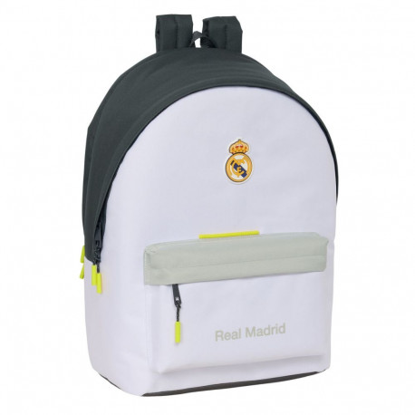 School Bag Real Madrid C.F. White 31 x 44 x 18 cm