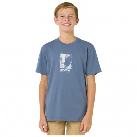 Child's Short Sleeve T-Shirt Rip Curl Raw Energy Frame Tee - 12 Years