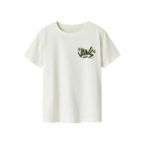 Child's Short Sleeve T-Shirt Name It Nkmmakai Jaws Nreg Box Sky - 9-10 Years