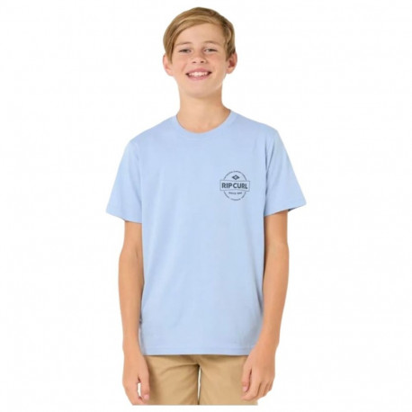 Child's Short Sleeve T-Shirt Rip Curl Rip Curl Staple Tee Blue - 14 Years
