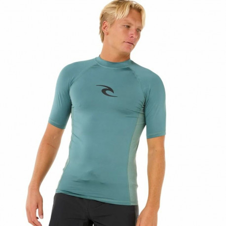 Bathing T-shirt Rip Curl Waves Upf Perf S/S Blue - XS