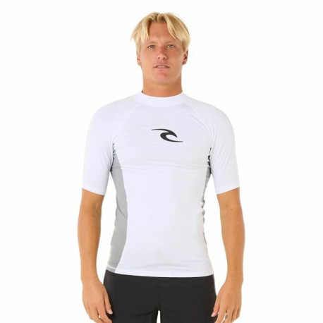 Bathing T-shirt Rip Curl Waves Upf Perf S/S White - S