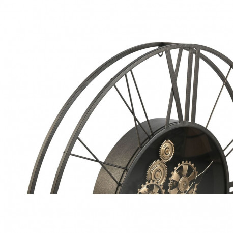 Wall Clock Home ESPRIT Dark brown Metal 80 x 8 x 80 cm